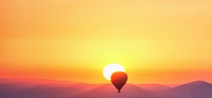 assorted hot air balloons photo during sunset